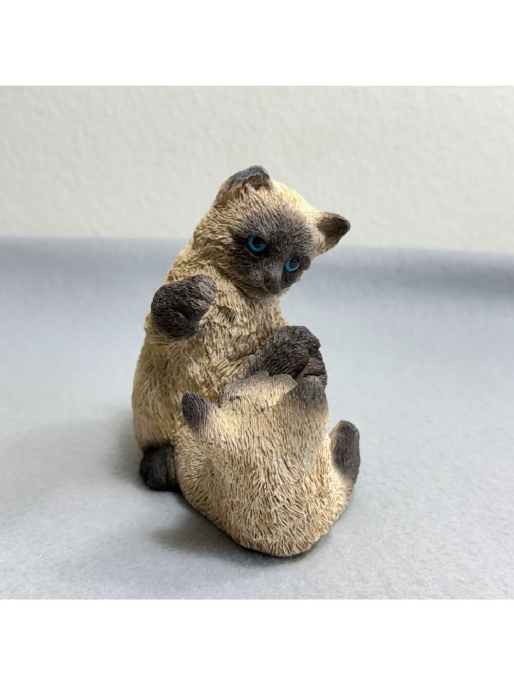 Vintage Stone Critters SC-368 Siamese Kittens Playing Figurine 1996 USA - Picture 8 of 14